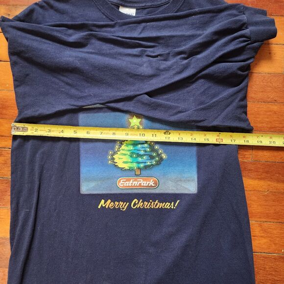 Eat'n Park Christmas Merchandise Tree Comercial Long Sleeve Shirt Size Medium - Picture 5 of 7